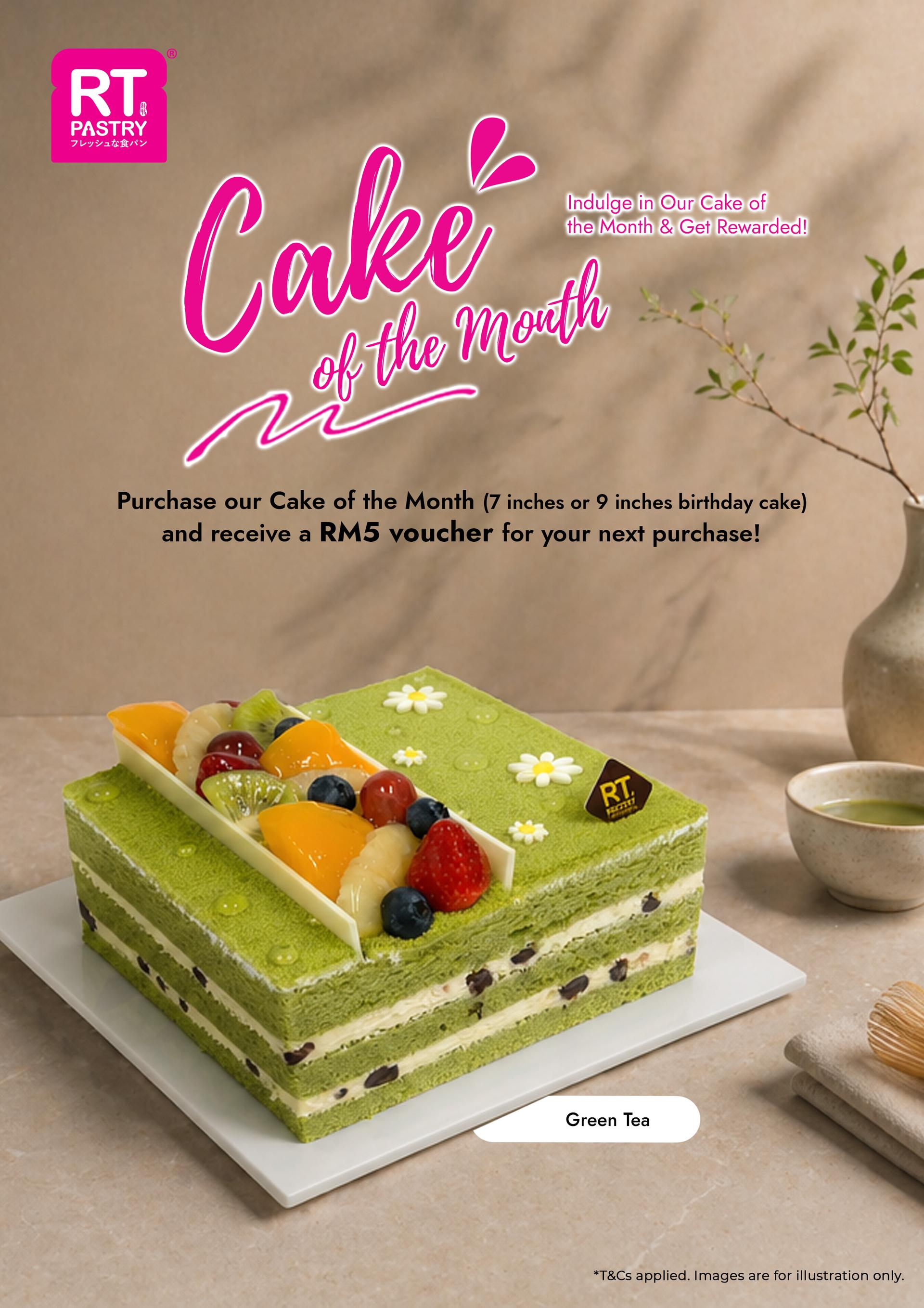 Cake of the month (May) - Green Tea Cake
